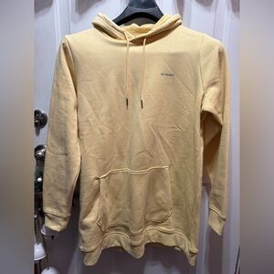 Columbia Women's Soft Yellow Hoodie Tunic Length